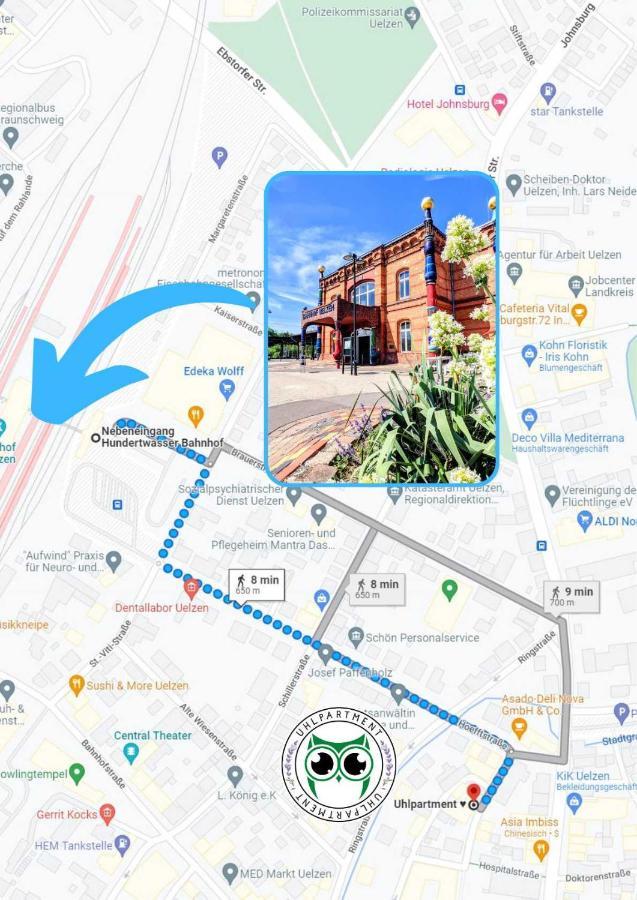 Uhlpartment - Romantisches Apartment Im Zentrum Uelzen Ngoại thất bức ảnh